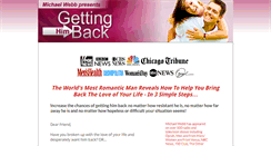 Desktop Screenshot of gettinghimback.com